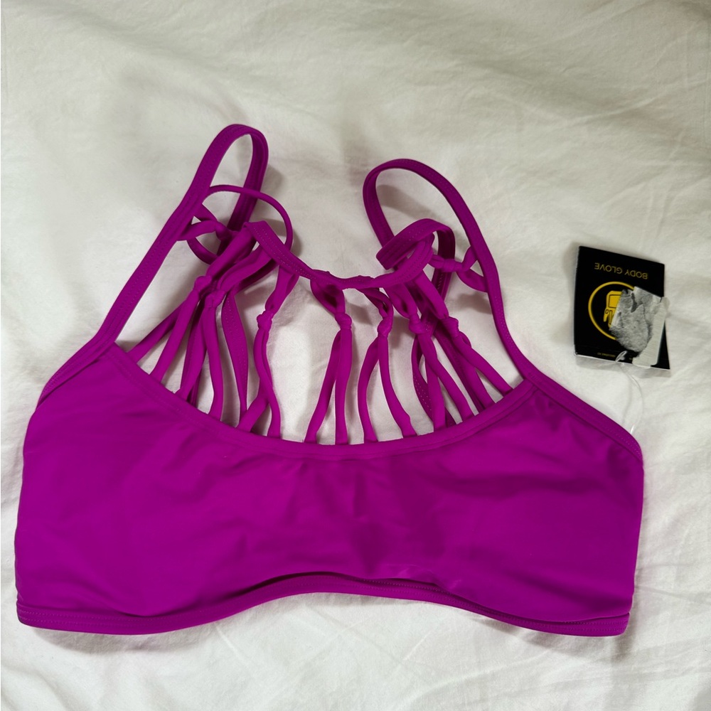 Body Glove Purple Strappy Bikini Top